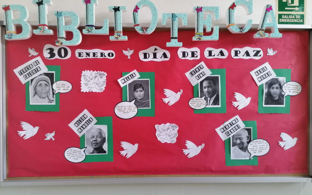 Tablón de la Biblioteca: «Día de la Paz»